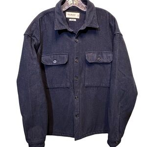 Abercrombie & Fitch Soft A&F - Heavyweight‎ Shirt Jacket - Navy XL - Shacket